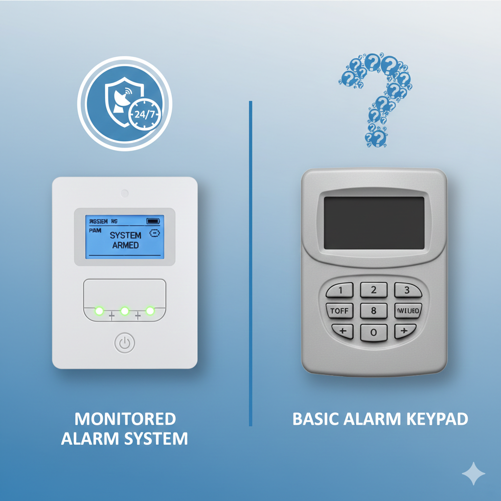 Alarma monitoreada vs sin monitoreo
